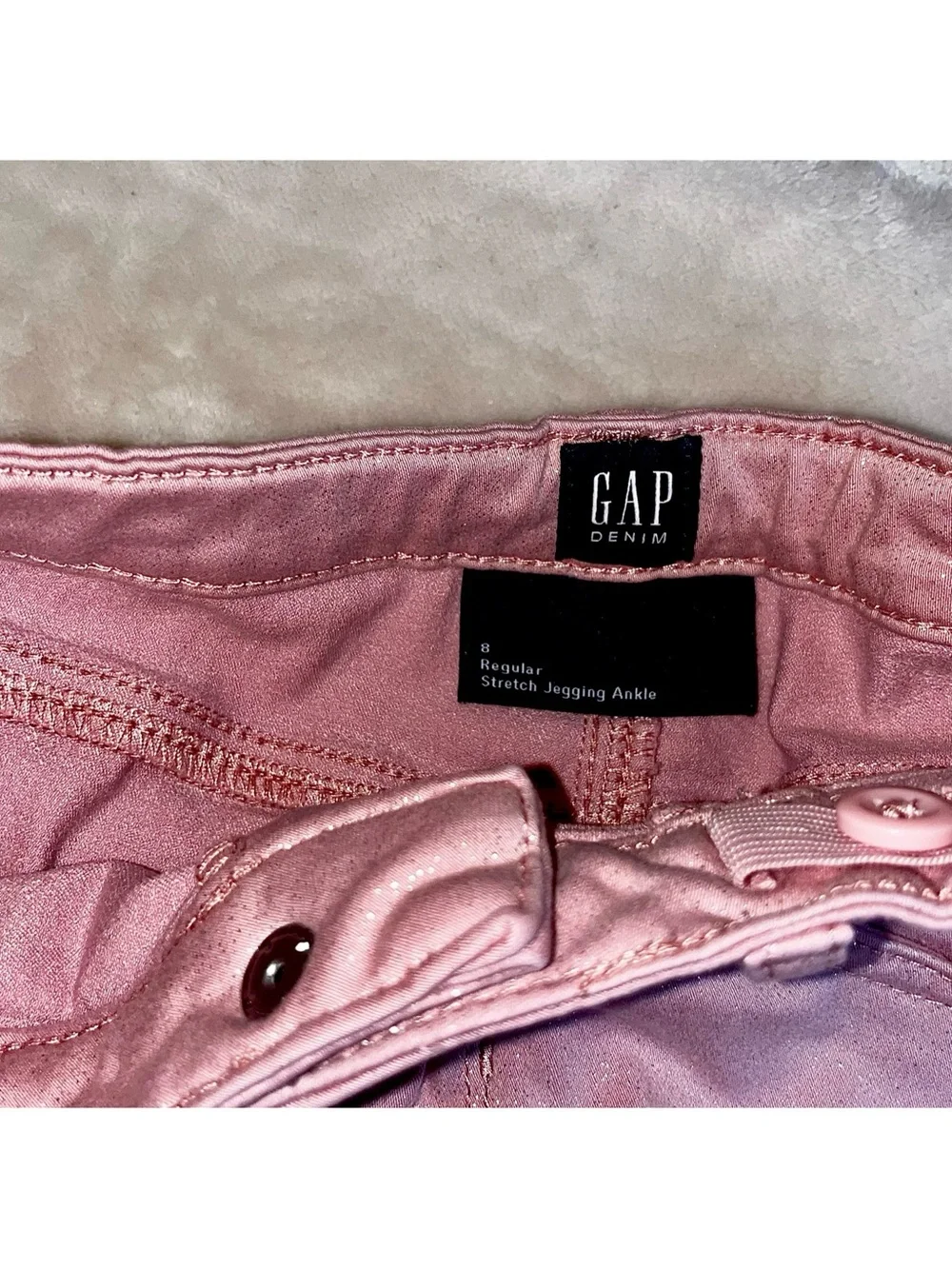 Girls Size 8 Jeans Lot 2 Pairs Gap Pink Skinny Childrens Place Skinny Blue